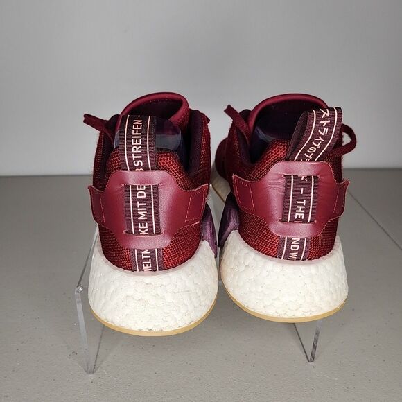 adidas NMD R2 Collegiate Athletic Shoes Sneakers Burgundy 2018 Men's Size 10 - Picture 5 of 9